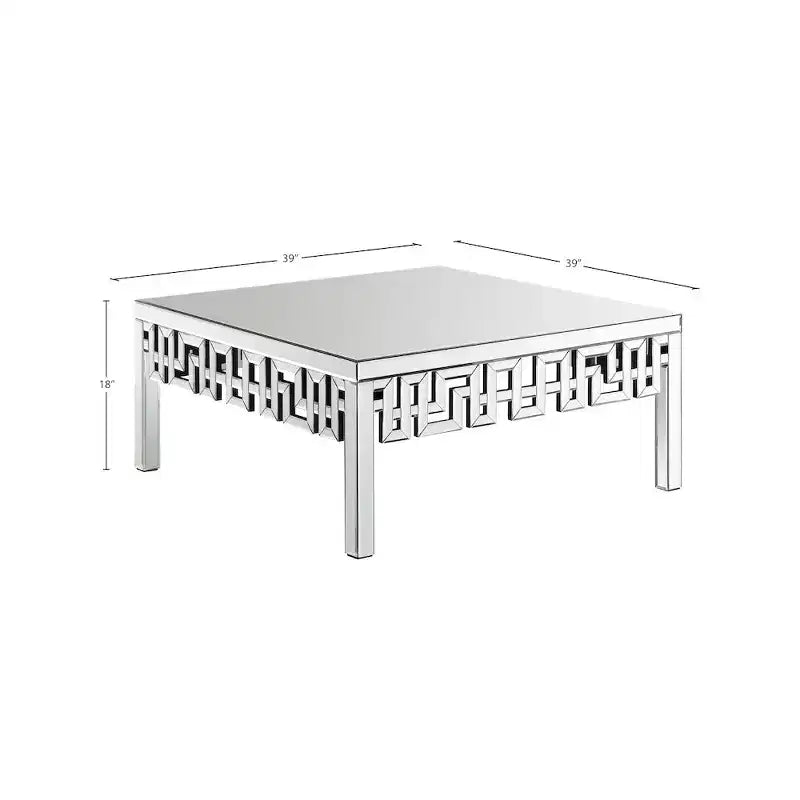 Meridian Furniture Aria Mirrored Coffee Table
