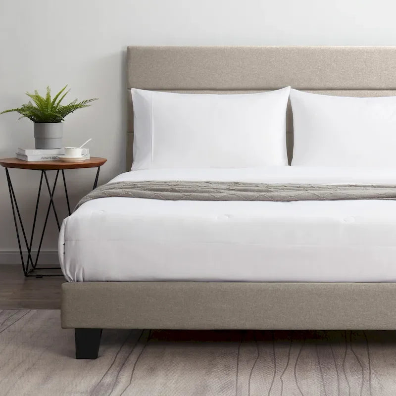 Letto a piattaforma imbottito Nestl Horizontal Channel