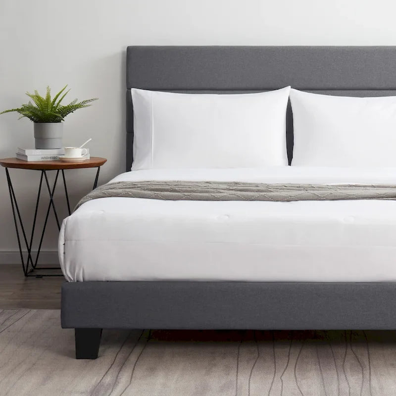 Letto a piattaforma imbottito Nestl Horizontal Channel