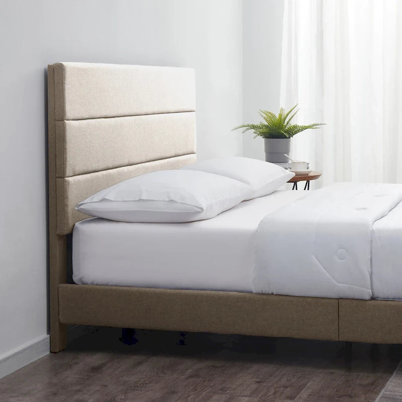 Letto a piattaforma imbottito Nestl Horizontal Channel