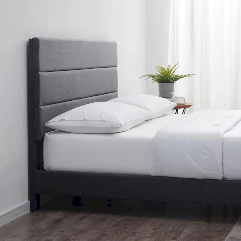 Letto a piattaforma imbottito Nestl Horizontal Channel