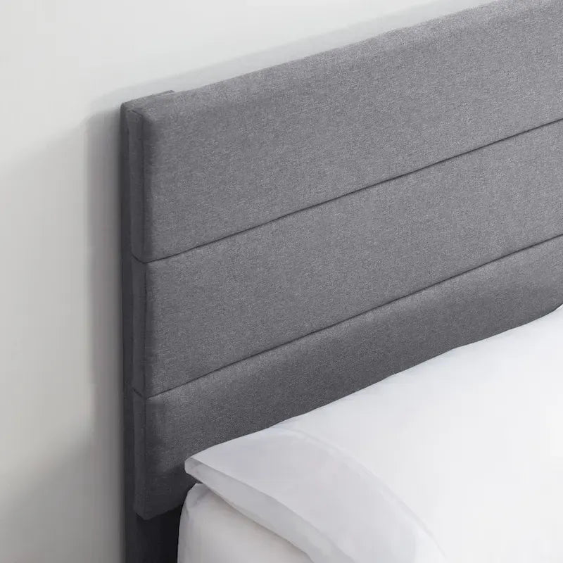 Letto a piattaforma imbottito Nestl Horizontal Channel