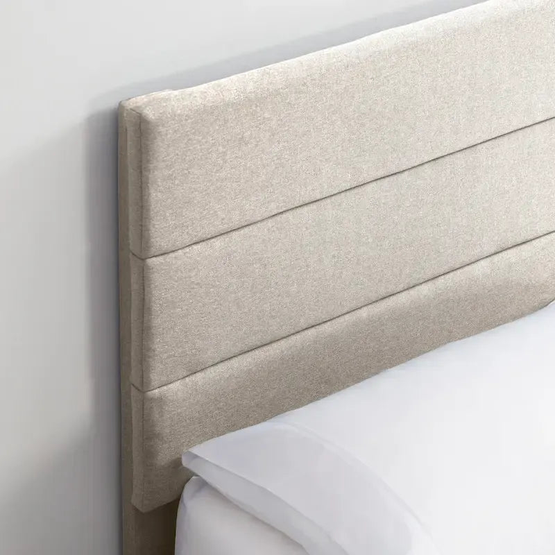 Letto a piattaforma imbottito Nestl Horizontal Channel