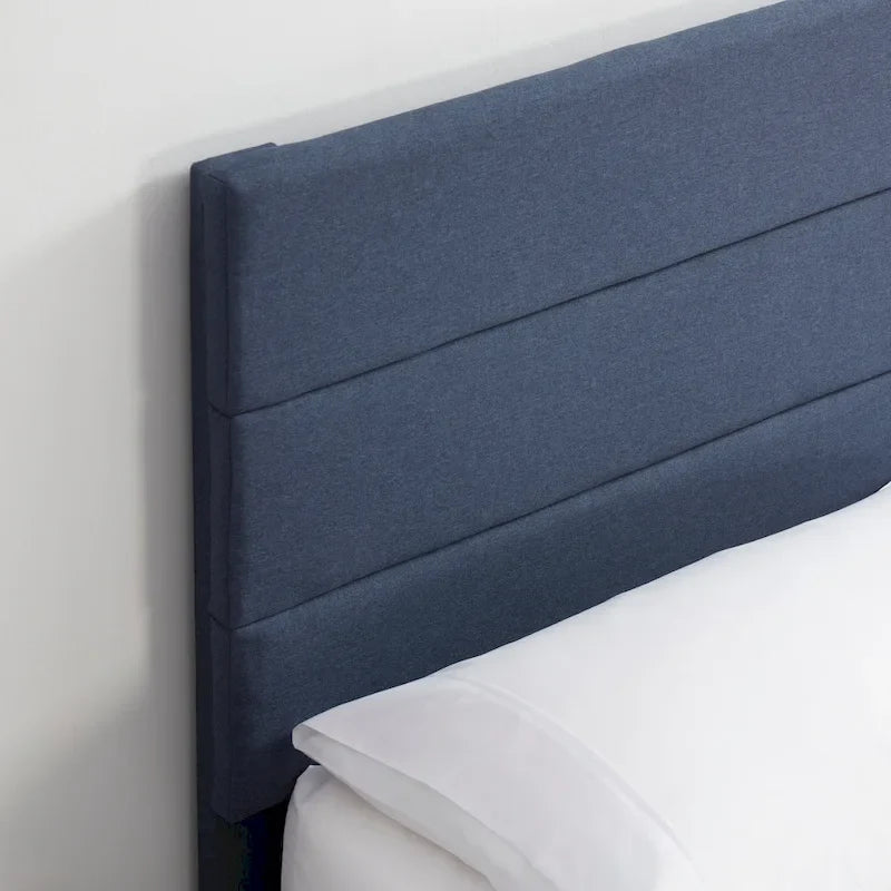 Letto a piattaforma imbottito Nestl Horizontal Channel