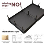 Divano letto futon convertibile Grondin, divano letto con schienale regolabile in 5 posizioni con 2 cuscini, reclinabile in stile moderno
