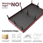 Divano letto futon convertibile Grondin, divano letto con schienale regolabile in 5 posizioni con 2 cuscini, reclinabile in stile moderno