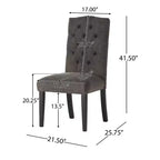 Set of 2 Crown Top Dining Chairs - Christopher Knight Home
