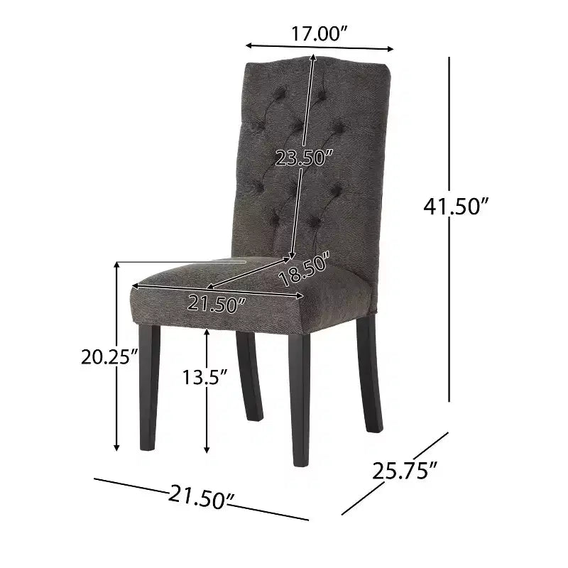 Set of 2 Crown Top Dining Chairs - Christopher Knight Home