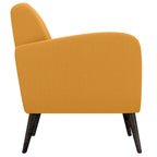Poltrona di design di metà secolo Carson Carrington Keflavik, giallo senape