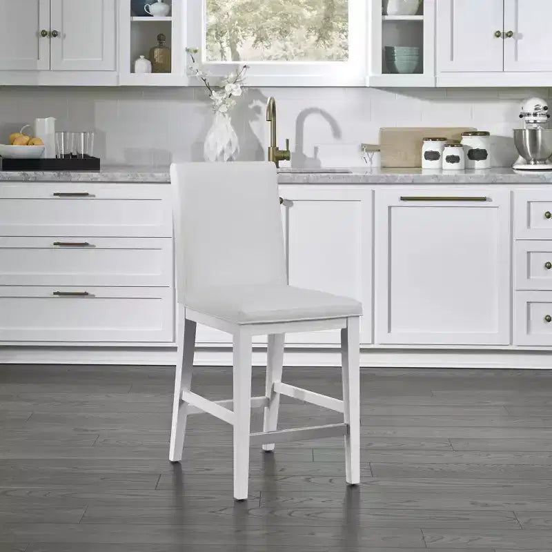 Linear Counter Height Barstool White - Home Styles