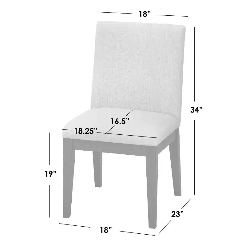 Buylateral Set of 2 North Bay Upholstered Dining Chairs Sapphire Blue Velvet