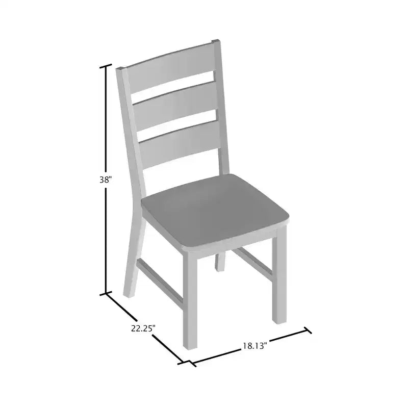 24/7 Shop At Home Kopec Industrial Side Chairs Walnut: Set of 2, Rounded Back Rest