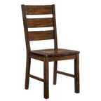 24/7 Shop At Home Kopec Industrial Side Chairs Walnut: Set of 2, Rounded Back Rest