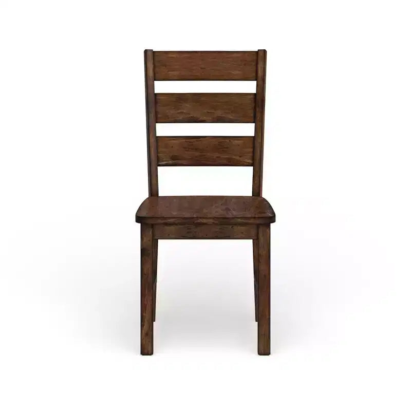 24/7 Shop At Home Kopec Industrial Side Chairs Walnut: Set of 2, Rounded Back Rest