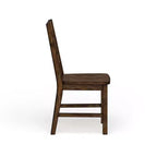 24/7 Shop At Home Kopec Industrial Side Chairs Walnut: Set of 2, Rounded Back Rest
