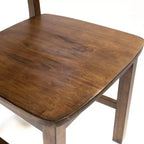 24/7 Shop At Home Kopec Industrial Side Chairs Walnut: Set of 2, Rounded Back Rest