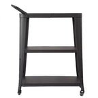 3 Tiered Harold Industrial Dining Cart with Wheels and Storage - AC Pacific: Stainless Steel, Space-Saving Design