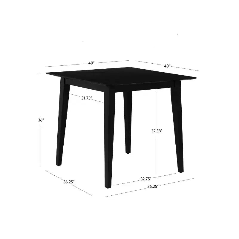 Powell Cadence Counter Dining Table Black