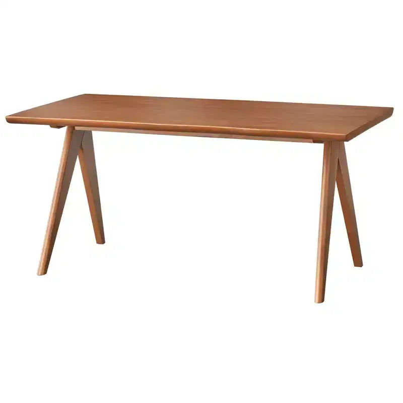 Buylateral 7pc Valentina Modern Dining Set 1 table 4 chairs 2 arm chairs Light Walnut