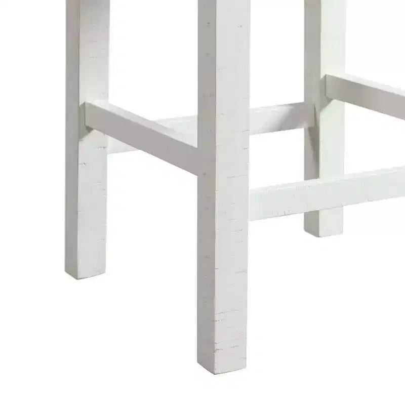 Stanford Multipurpose Dining Table Set White - Picket House Furnishings: 4-Piece, High Top, MDF Frame, Polyester Upholstery