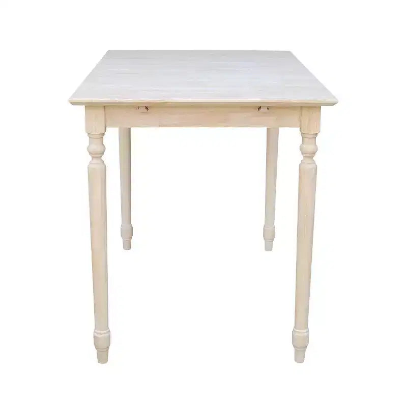 Counter Height Extendable Dining Table with Butterfly and Turned Styled Legs Unfinished - International Concepts