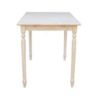 Counter Height Extendable Dining Table with Butterfly and Turned Styled Legs Unfinished - International Concepts