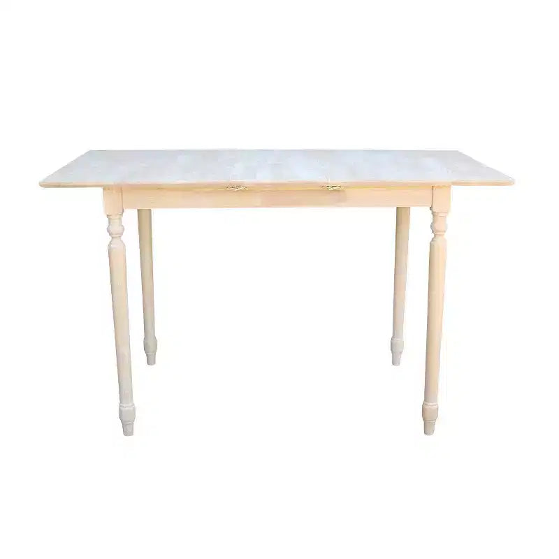 Counter Height Extendable Dining Table with Butterfly and Turned Styled Legs Unfinished - International Concepts