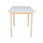 Counter Height Extendable Dining Table with Butterfly and Turned Styled Legs Unfinished - International Concepts