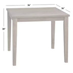 Lifestorey Carmen Transitional 36" Square Dining Table Beige