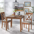 Lifestorey Carmen Transitional 36" Square Dining Table Beige