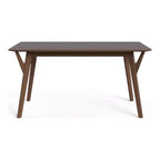 HOMES: Inside + Out 59" Palm Shade Mid-Century Rectangle Dining Table Seats 6 Walnut