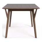 HOMES: Inside + Out 59" Palm Shade Mid-Century Rectangle Dining Table Seats 6 Walnut