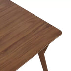 HOMES: Inside + Out 59" Palm Shade Mid-Century Rectangle Dining Table Seats 6 Walnut