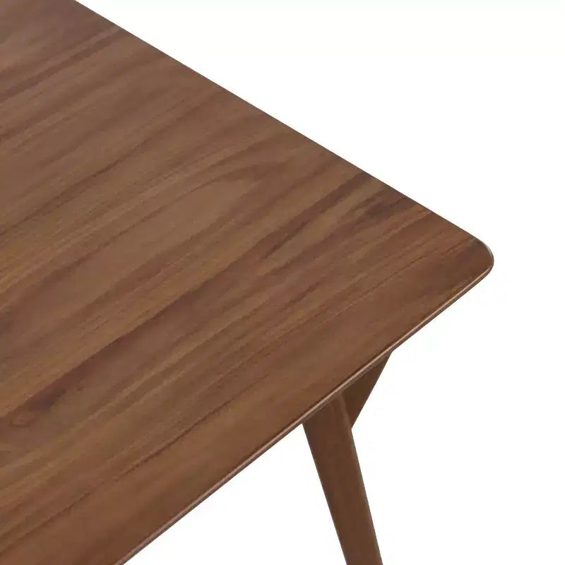 HOMES: Inside + Out 59" Palm Shade Mid-Century Rectangle Dining Table Seats 6 Walnut