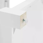 Caitlyn Wood Top Kitchen Island White/Dark Brown - Crosley: Storage, Turned Legs, Fixed Shelves