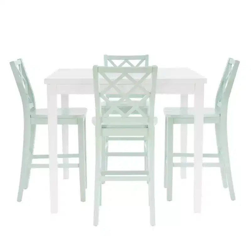 Powell 5pc Shelby Square Counter Height Dining Set Mint
