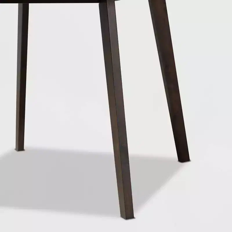 Britte Square Wood Dining Table Dark Brown - Baxton Studio