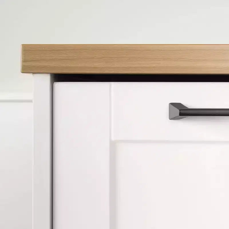 South Shore Toscano 6 Drawer Kitchen Island White/Maple