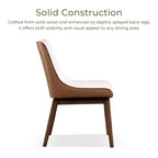 HOMES: Inside + Out 5pc Forest Wisp Mid-Century Modern Dining Room Set Walnut