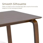HOMES: Inside + Out 5pc Forest Wisp Mid-Century Modern Dining Room Set Walnut