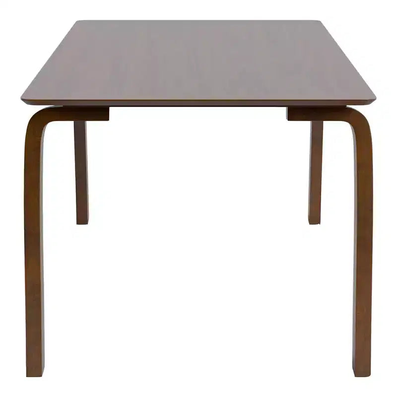 HOMES: Inside + Out 5pc Forest Wisp Mid-Century Modern Dining Room Set Walnut