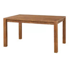 Buylateral 3pc Verdon Modern Farmhouse Dining Set with Bench Driftwood