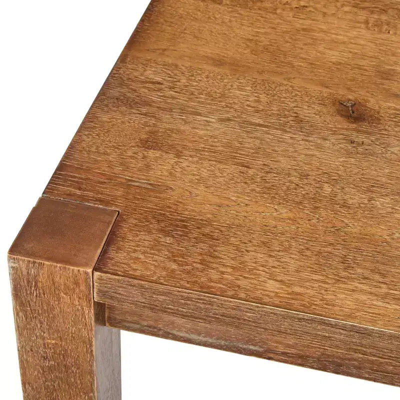 Buylateral 3pc Verdon Modern Farmhouse Dining Set with Bench Driftwood
