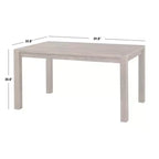 Buylateral 3pc Verdon Modern Farmhouse Dining Set with Bench Driftwood