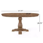 Christopher Knight Home Ezra Fabric Upholstered 5pc Expandable Oval Dining Set Tan/Beige