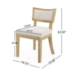 Christopher Knight Home Ezra Fabric Upholstered 5pc Expandable Oval Dining Set Tan/Beige