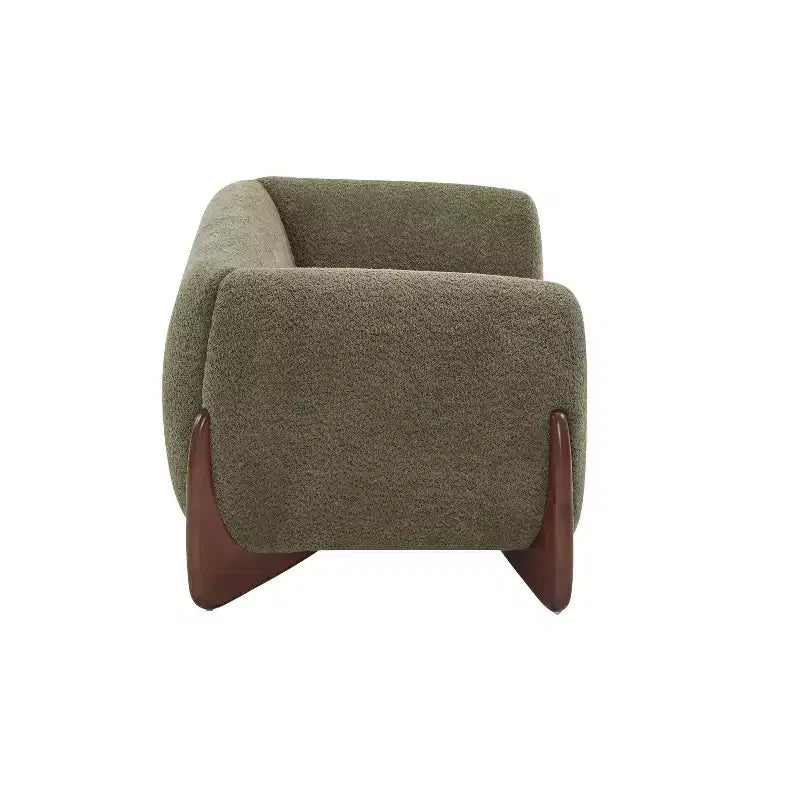 Christopher Knight Home James 63 " Boucle Fabric Loveseat Green