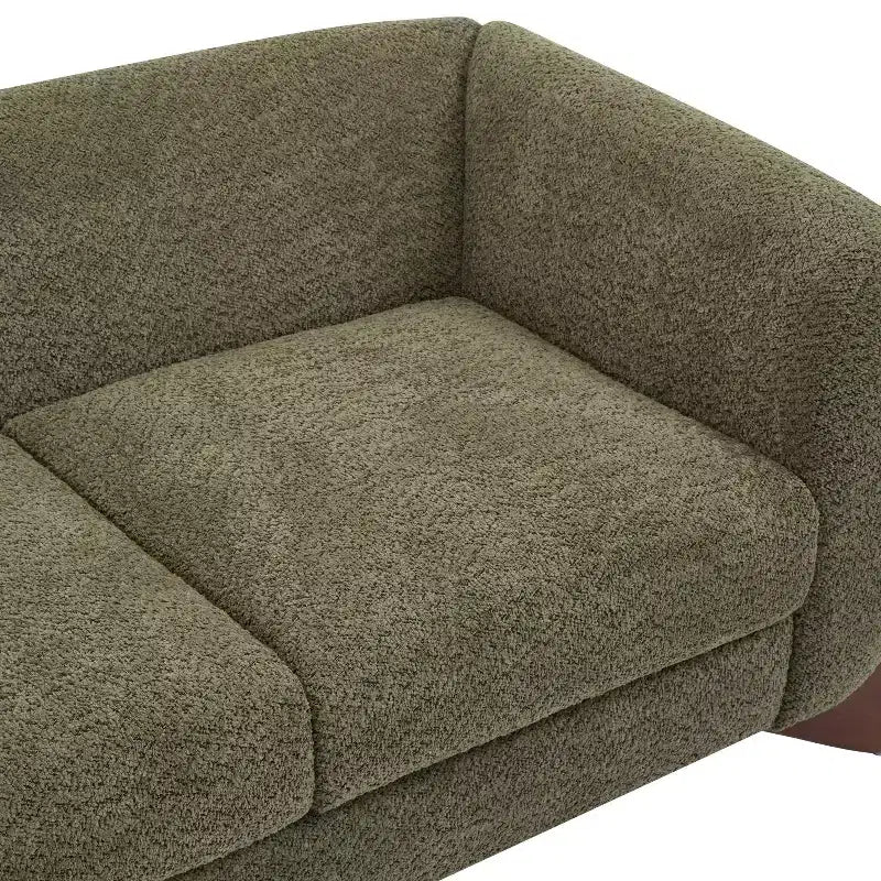 Christopher Knight Home James 63 " Boucle Fabric Loveseat Green