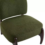 Christopher Knight Home Anna Modern Rubberwood Boucle Upholstered Accent Chair Green