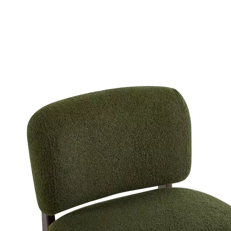 Christopher Knight Home Anna Modern Rubberwood Boucle Upholstered Accent Chair Green